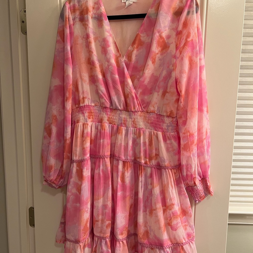 Pink and Orange Dress